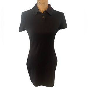 Polo style bodycon mini dress